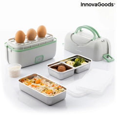 InnovaGoods 3-In-1 Electric Steamer Lunch Box With Recipes Beneam | V0103311