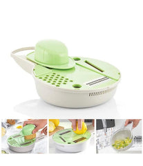 InnovaGoods 6-in-1 Multifunction Grater-Cutter With Accessories & Recipes Gradder | V0103333