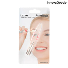 InnovaGoods Hair Removal Tweezers with LED Lezers | V0103442