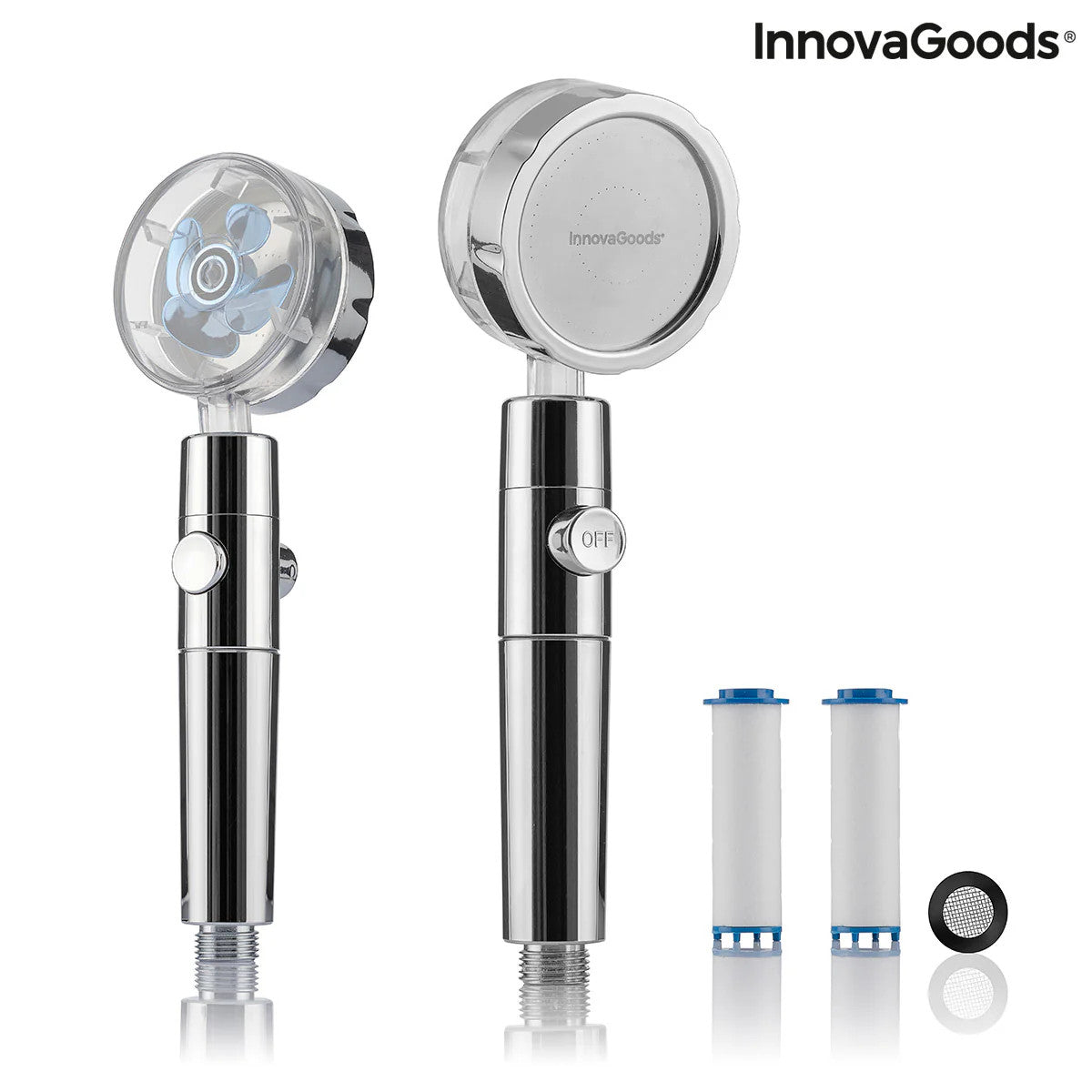 InnovaGoods Eco-Shower With Pressure Propeller And Purifying Filter Heliwer | V0103523