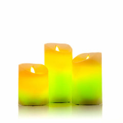 InnovaGoods Multicolour Flame-Effect Led Candles With Remote Control Lendles 3 Units | V0103781