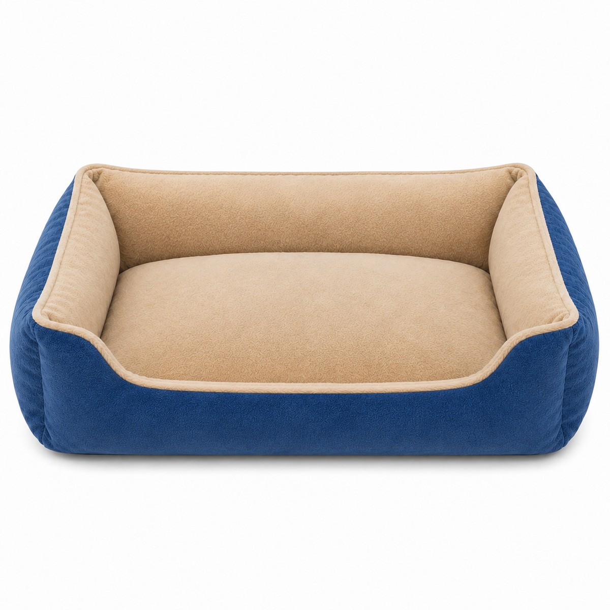 Cat Bed Large 60cm Blue & Beige | CT-BD-L-BL-BG-60