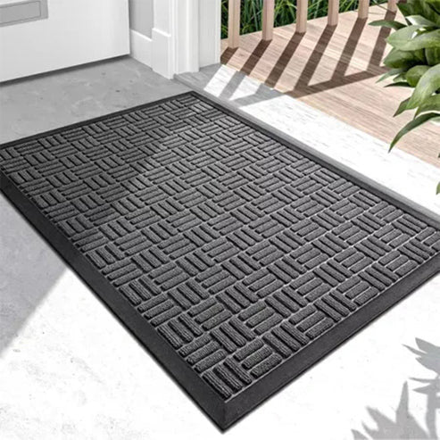 BDR Poly Door Mat Black/Grey | 8545845586309