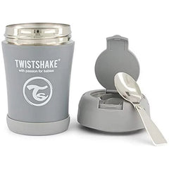 Twistshake Insulated Food Container 350ml Pastel Grey | 78751