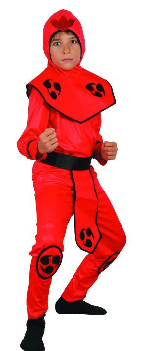 Ninja Costume (Jumpsuit, Hat, Belt) - Medium Size (120–130 cm) | 091791