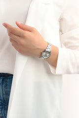 Casio Women Analog Watch - Silver / White | LTP-1303DD-7AVDF