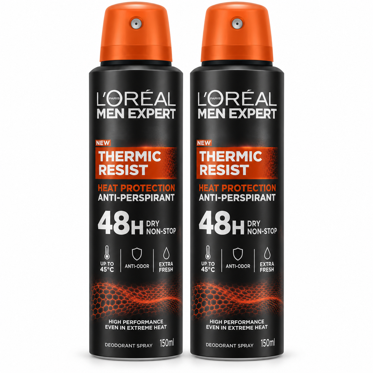L'Oréal Paris Men Expert Thermic Resist Deodorant Spray 150ml - Pack of 2 | H0000767
