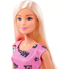 Barbie Entry Doll with Blonde Hair & Pink Logo Dress | HRH07
