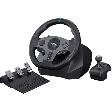 PXN V9 Racing Steering Wheel with Pedals – Black │ BPXN-RW-V9-BK