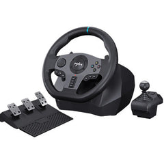PXN V9 Racing Steering Wheel with Pedals – Black │ BPXN-RW-V9-BK