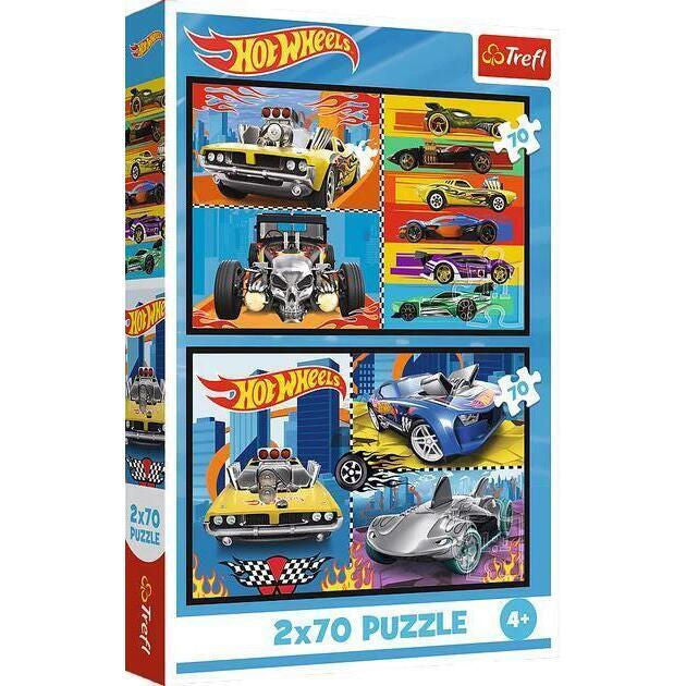 Trefl 2×70 “Toy Cars / Hot Wheels” Puzzle Set | 34442