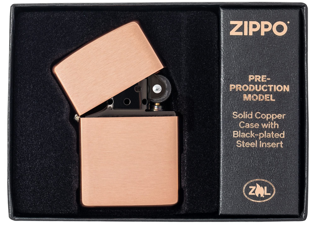 Zippo Classic Solid Copper Windproof Pocket Lighter Limited Pre-Production Model | 48107