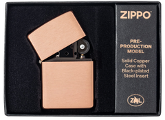 Zippo Classic Solid Copper Windproof Pocket Lighter Limited Pre-Production Model | 48107