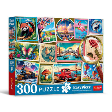 Trefl Puzzles - “300 EasyPiece” - Postage Stamps Puzzle | 23100