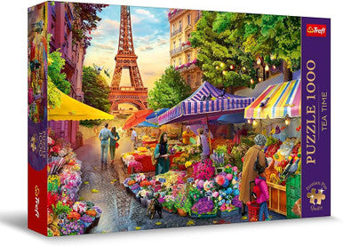 Trefl Premium Plus Quality - Tea Time: Flower Market, Paris 1000-Piece Jigsaw Puzzle | 10799