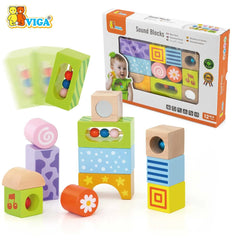 Viga Wooden Sound Blocks 12-Piece Set | 50682