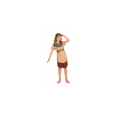 Traditional-Inspired Girl Costume for Kids - Beige & Brown | 95153