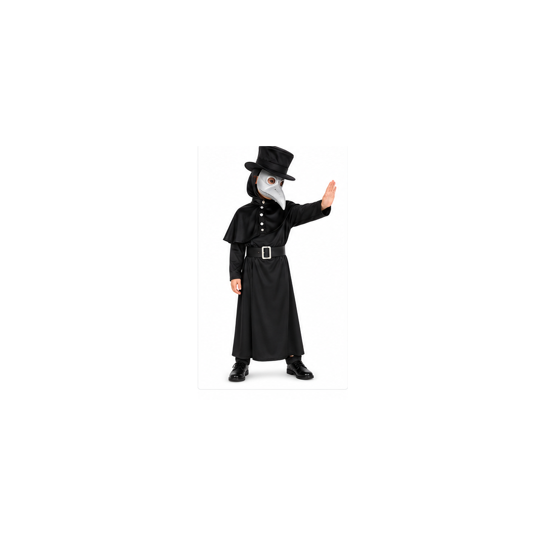 Plague Doctor Costume for Kids - Black | 95174