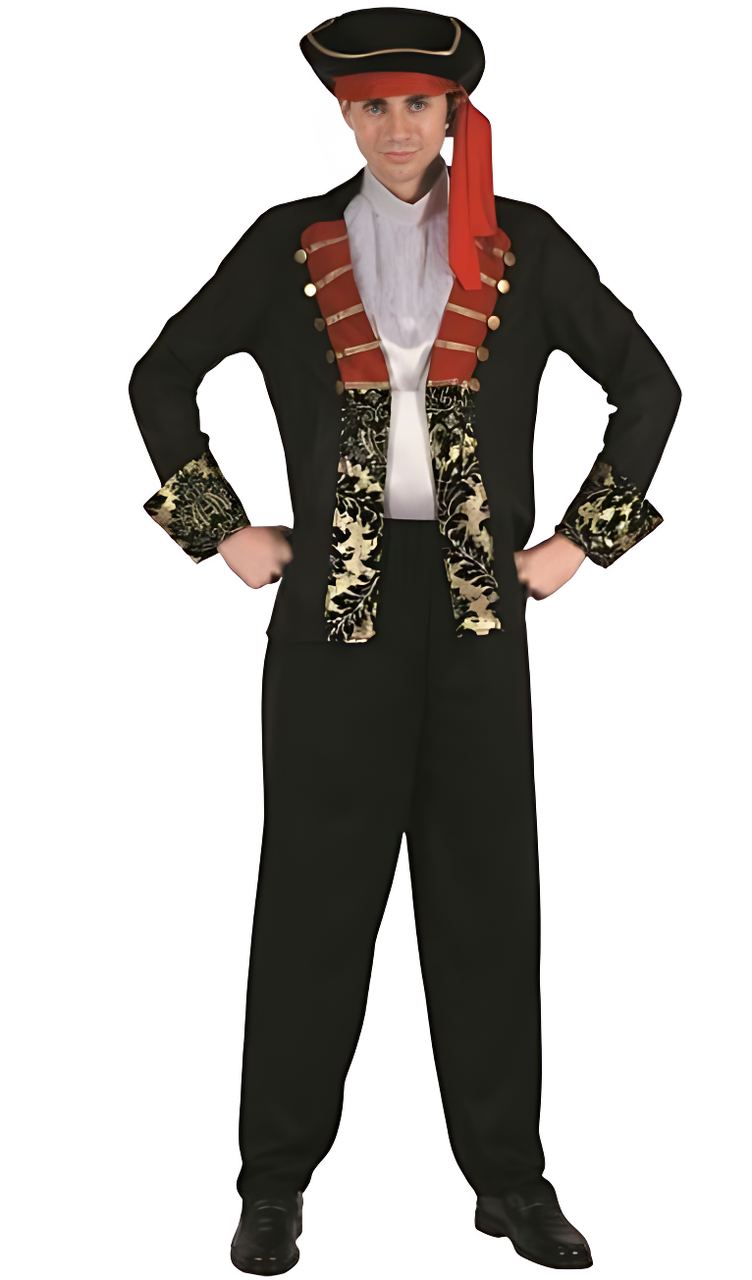 Pirate Costume (Coat, Pants, Jabot & Hat) | 093085