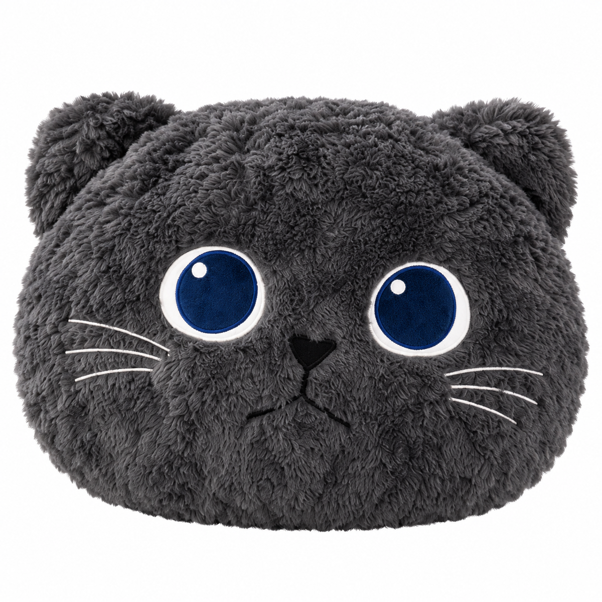 Cute Cat Plush Pillow with Blanket - Dark Gray | Z311