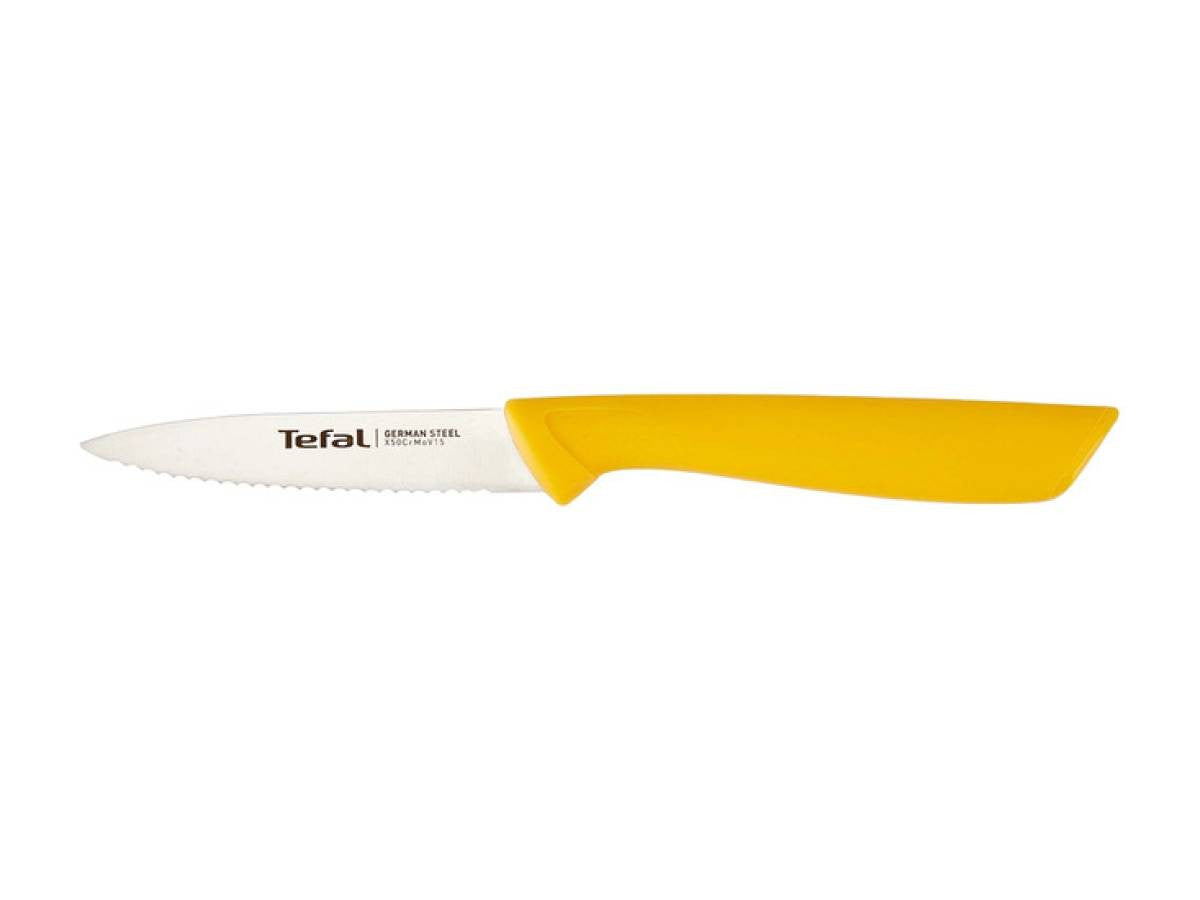 Tefal Colorfood Serrated Paring Knife 8cm - Yellow | K2732104
