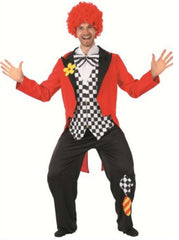 Men’s Red & Black Clown Costume | 99790