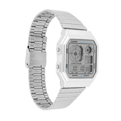 Casio Vintage Digital Unisex Watch - Silver | A130WE-7ADF