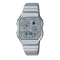 Casio Vintage Digital Unisex Watch - Silver | A130WE-7ADF
