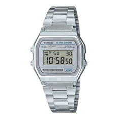 Casio Vintage Digital Unisex Metal Watch - Silver | A158WEA-7DF