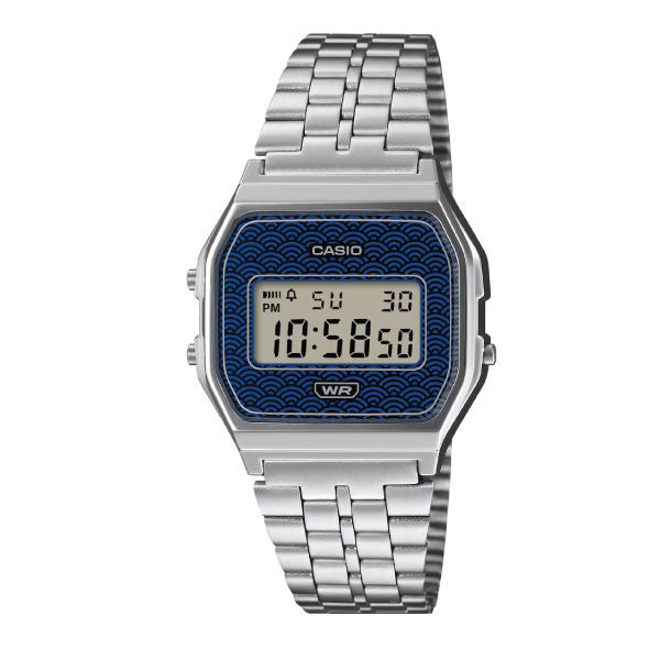 Casio Vintage Digital Unisex Metal Watch - Blue / Silver | A159WEVJ-2DR