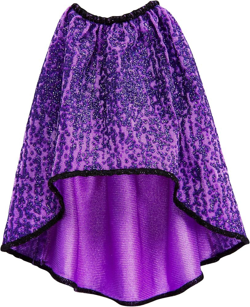 Barbie Fashions Purple Glitter High-Low Skirt | FPH30