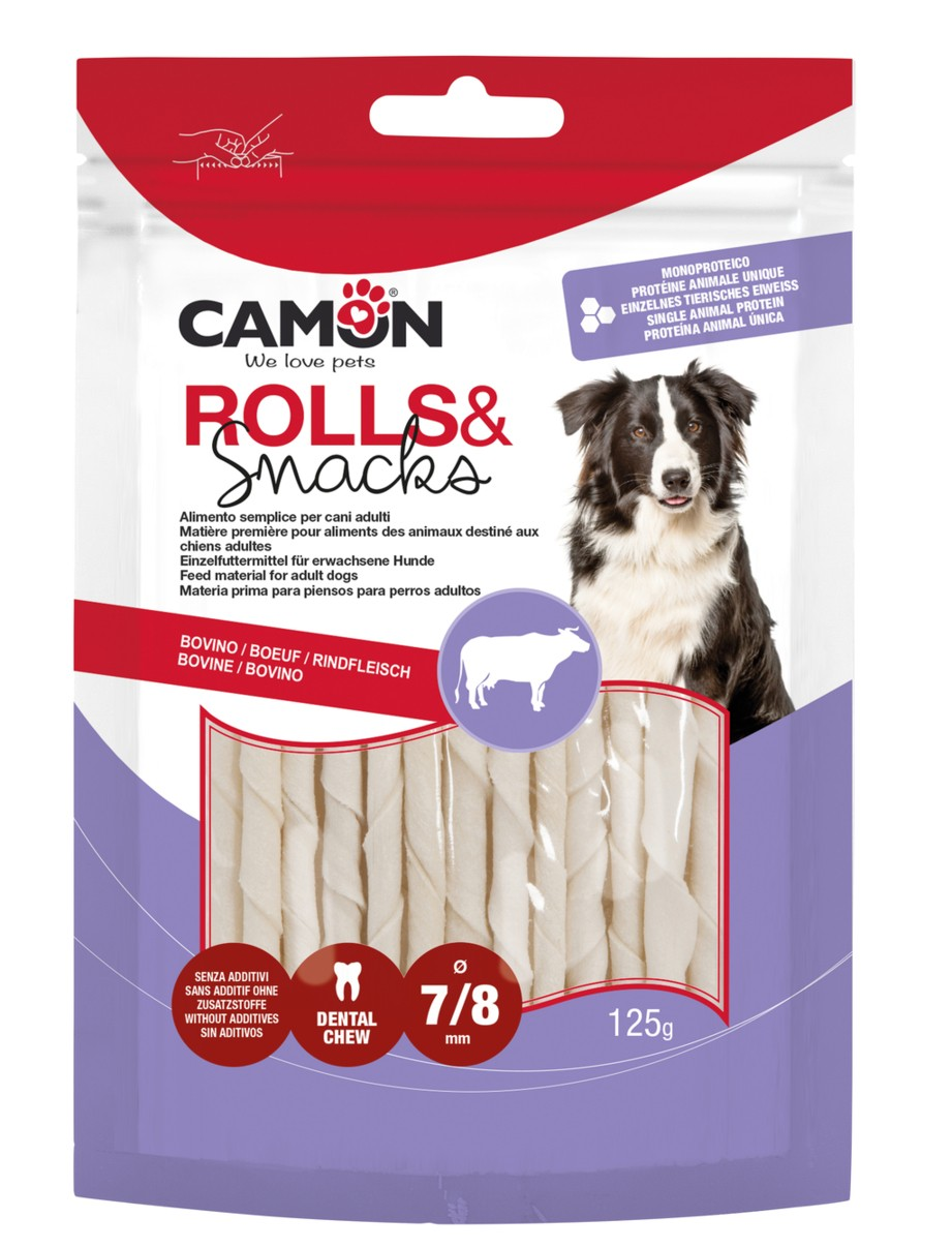 Camon Rawhide Chew Rolls Dog Treats | AB190