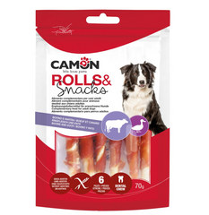 Camon Rolls with Duck Dog Treats 3Pcs 17cm 140g | AB231