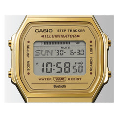Casio Vintage Digital Unisex Watch Gold-Plated Case, Gold-Plated Dial , Gold-Plated Stainless Steel Band | ABL-100WEG-9ADF
