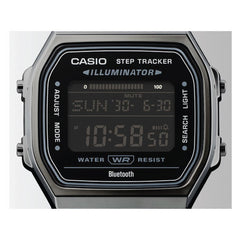 Casio Vintage Digital Unisex Watch Gunmetal Gray Case, Black Dial , Black Stainless Steel Band | ABL-100WEGG-1BDF