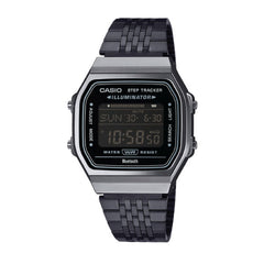 Casio Vintage Digital Unisex Watch Gunmetal Gray Case, Black Dial , Black Stainless Steel Band | ABL-100WEGG-1BDF