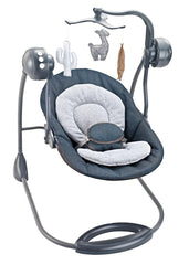 Electric Baby Swing with Music & Hanging Plush Toys - Blue | 27264