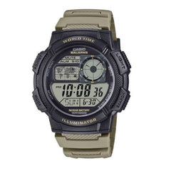 Casio Men Digital Watch - Black / Khaki | AE-1000W-5AVDF