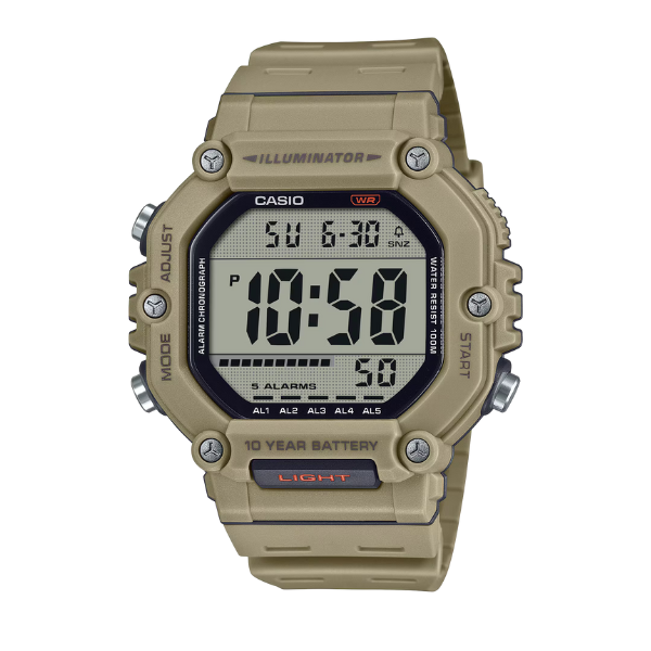 Casio Men Digital Watch - Brown / Black | AE-1600H-5AVDF