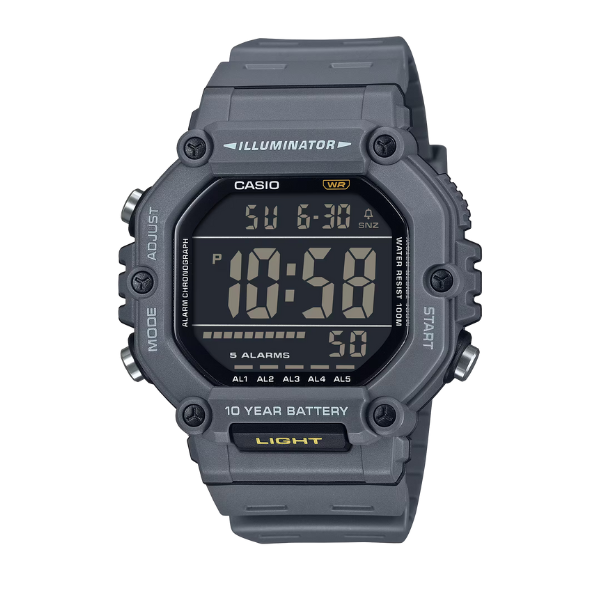 Casio Men Digital Watch - Grey / Black | AE-1600H-8BVDF