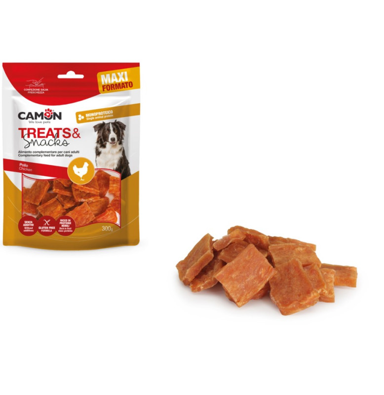 Camon Rawhide Bone Chicken Fillet Chips Dog Treats 300g | AE410/A