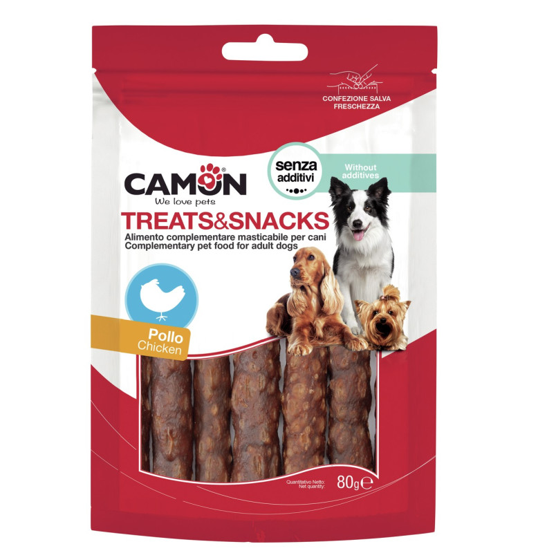 Camon Puffed Chicken Stick Dog Treats | AE440