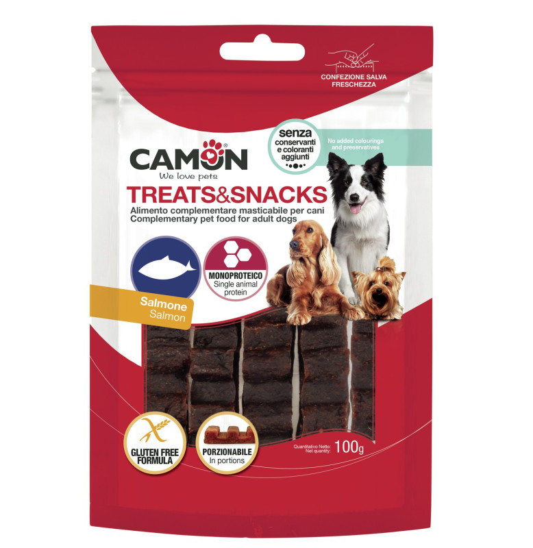 Camon Salmon Bar Dog Treats 4Pcs | AE442/E