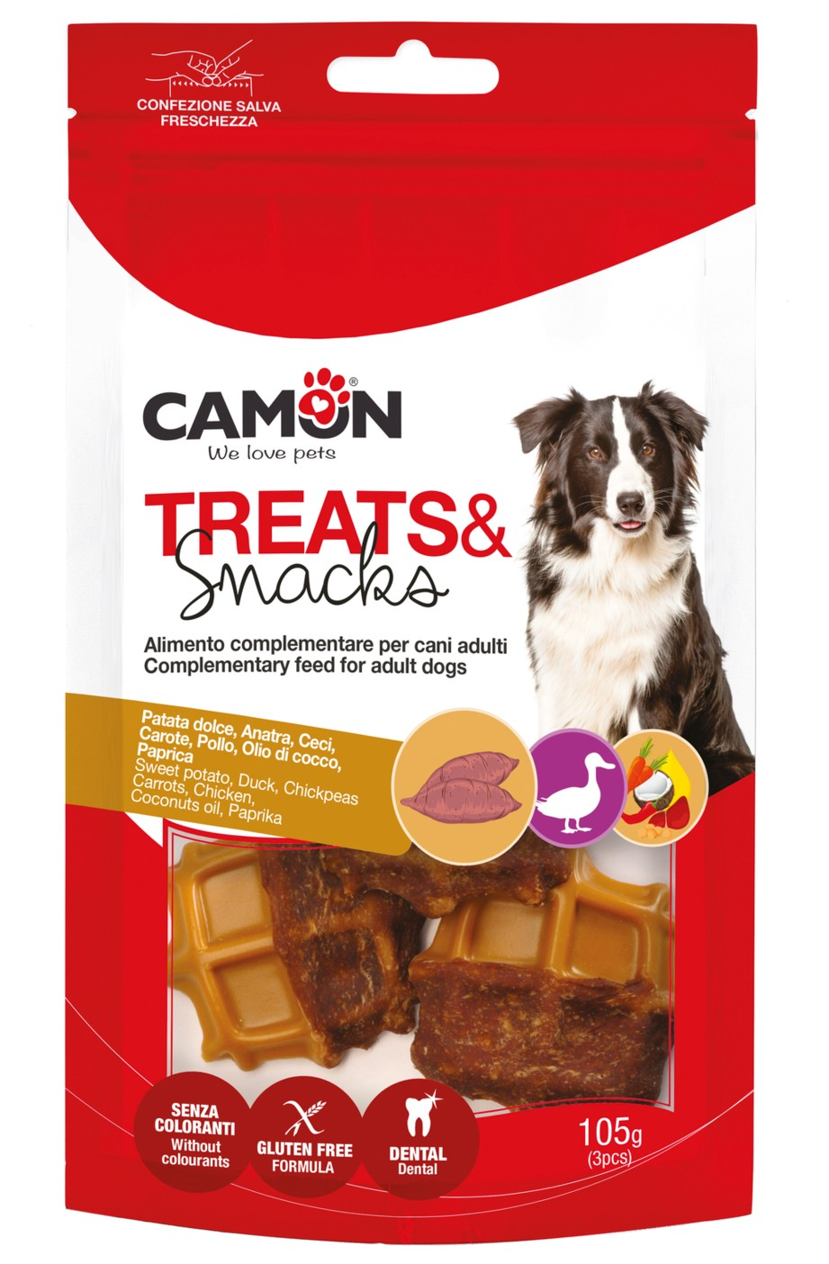 Camon Waffle Assorted Dog Treats 105g | AE562