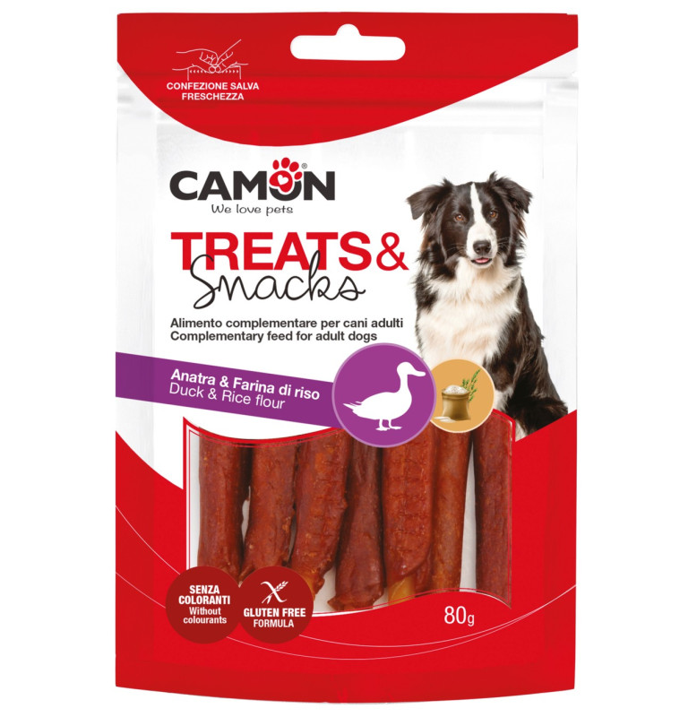 Camon Calcium Sticks with Duck Dog Treats 80g | AE580