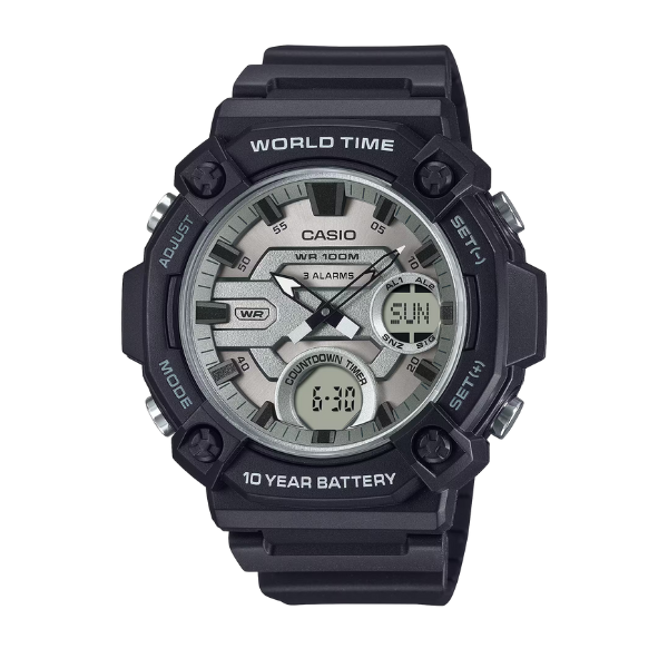 Casio Men Analog-Digital Watch - Black / Silver | AEQ-120W-7AVDF