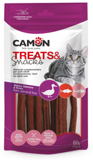 Camon Duck, Salmon & Tuna Sticks Cat Treats 60g | AF010/B