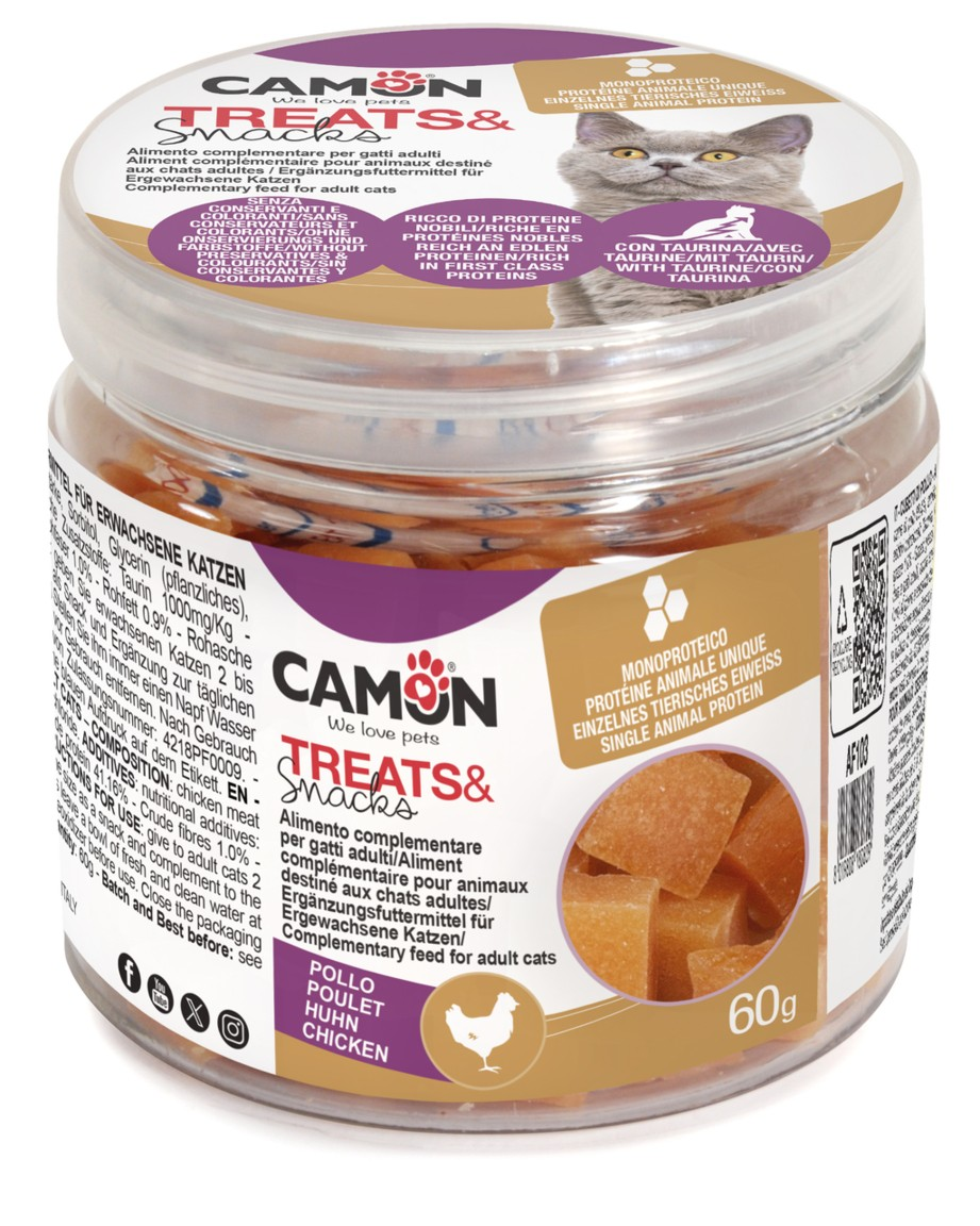 Camon Chicken Cubes Cat Treats 60g | AF103