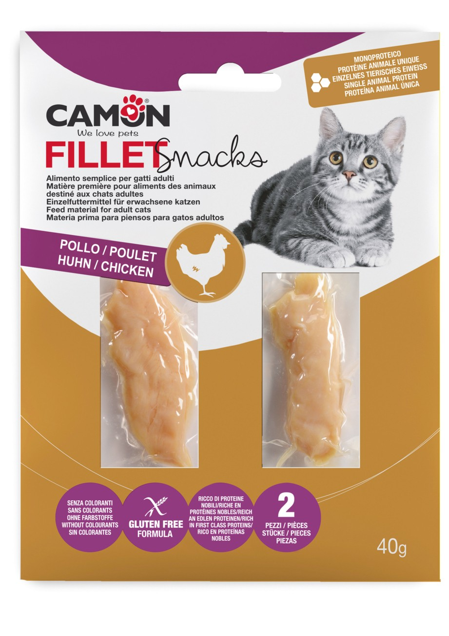 Camon Chicken Fillets Cat Treats 40g | AF210
