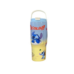 Kids Stitch Insulated Travel Tumbler with Handle & Lid – Blue & Yellow | AL6620-21D